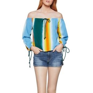 NWT BCBGeneration Faded Stripe Balloon Top